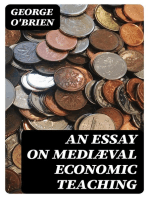 An Essay on Mediæval Economic Teaching