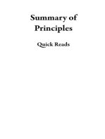 Summary of Principles