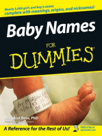Baby Names For Dummies