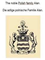 The noble Polish family Alan. Die adlige polnische Familie Alan.