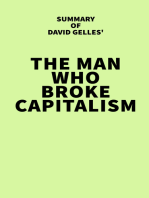 Summary of David Gelles' The Man Who Broke Capitalism