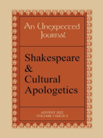 An Unexpected Journal: Shakespeare & Cultural Apologetics: Volume 5, #4