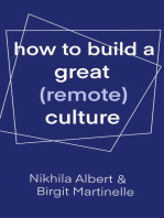 How to Build a Great (Remote) Culture