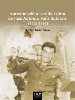 Aproximació a la vida i obra de José Antonio Valls Subirats (1958-1983)