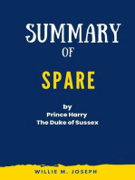 Summary of Spare By Prince Harry The Duke of Sussex