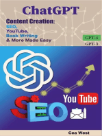 ChatGPT Content Creation: SEO, YouTube, Book Writing & More Made Easy