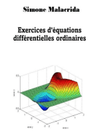 Exercices d'équations différentielles ordinaires