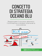 Concetto di Strategia Oceano Blu: Raggiungere il successo attraverso l'innovazione e rendere irrilevante la concorrenza