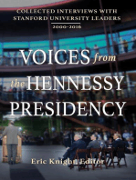 Voices from the Hennessy Presidency: Collected Interviews with Stanford University Leaders, 2000-2016