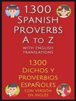 1.300 Spanish Proverbs A to Z with English Translations