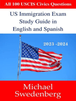 US Immigration Exam Study Guide in English and Spanish: Study Guides for the US Immigration Test, #12