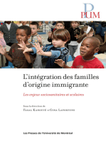 L' Intégration des familles: les enjeux sociosanitaires et scolaires