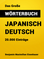 Das Große Wörterbuch Japanisch - Deutsch: 20.000 Einträge