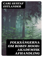 Folksångerna om Robin Hood: Akademisk afhandling