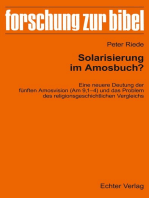 Solarisierung im Amosbuch?: Eine neuere Deutung der fünften Amosvision (Am 9,1–4) und das Problem des religionsgeschichtlichen Vergleichs