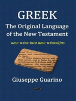 Greek the Original Language of the New Testament