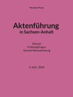 Aktenführung in Sachsen-Anhalt: Glossar Prüfungsfragen Vorschriftensammlung