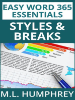 Word 365 Styles and Breaks: Easy Word 365 Essentials, #5