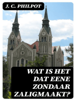 Wat is het dat eene zondaar zaligmaakt?