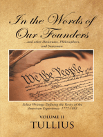 In the Words of Our Founders: ...and other Historians, Philosophers, and Statesmen: Volume II