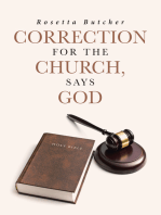 Correction for the Church, Says God