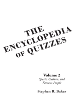 The Encyclopedia of Quizzes: Volume 2: Sports, Culture, and Famous People
