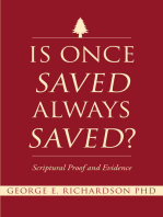 Is Once Saved Always Saved?