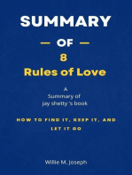 Summary of 8 Rules of Love by Jay shetty: How to Find It, Keep It, and Let It Go