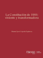 La Constitución de 1991: viviente y transformadora