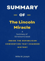 Summary of The Lincoln Miracle by Ed Achorn: Inside the Republican Convention That Changed History