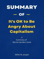 Summary of It's OK to Be Angry About Capitalism by Bernie Sanders