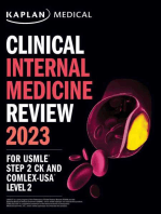 Clinical Internal Medicine Review 2023: For USMLE Step 2 CK and COMLEX-USA Level 2
