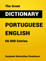 The Great Dictionary Portuguese - English: 60.000 Entries