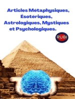 Articles Métaphysiques, Ésotériques, Astrologiques, Mystiques et Psychologiques.