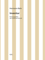 Hermann Bahr / Inventur: Kritische Schriften in Einzelausgaben