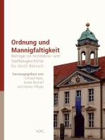 Ordnung und Mannigfaltigkeit: Beiträge zur Architektur- und Stadtbaugeschichte für Ulrich Reinisch