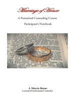 Marriage of Honor A Premarital Counseling Course Participant's Notebook