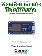 Desenvolvimento De Projetos Para Monitoramento De Sensores Por Telemetria Com Base No Esp8266 Programado Em Arduino
