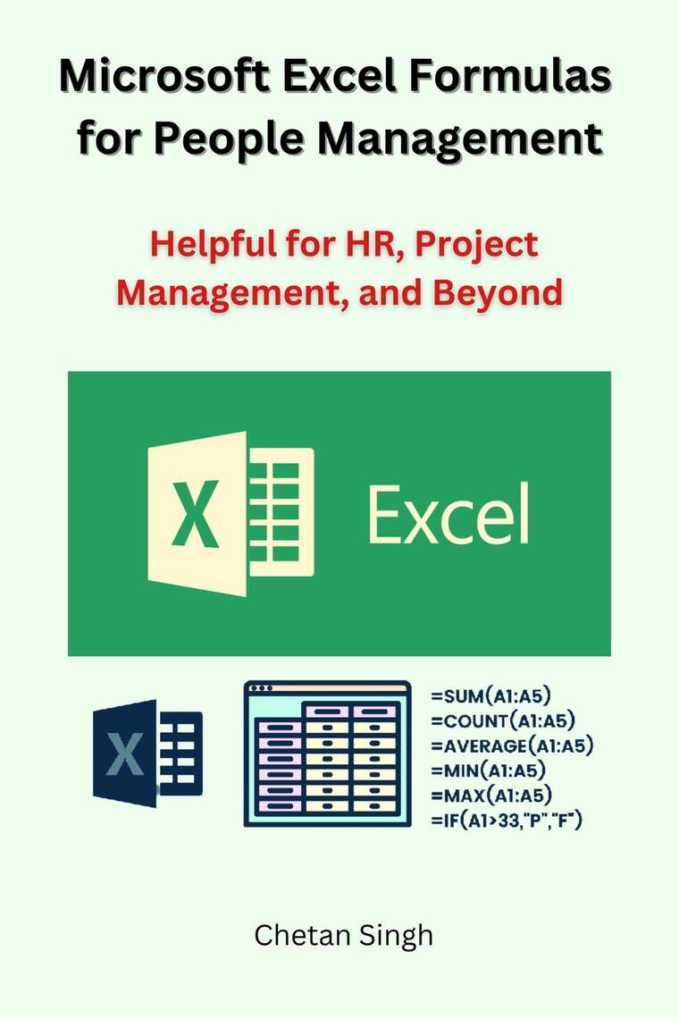 Microsoft Excel Formulas for People Management by Chetan Singh - Ebook ...