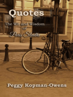 QUOTES The Wit and Wisdom of Paris Sleuths