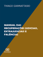 Manual das Recuperações Judiciais, Extrajudiciais e Falências