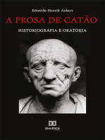 A prosa de Catão: historiografia e oratória