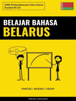 Belajar Bahasa Belarus - Pantas / Mudah / Cekap: 2000 Perbendaharaan Kata Utama