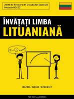 Învățați Limba Lituaniană - Rapid / Ușor / Eficient: 2000 de Termeni de Vocabular Esențiali