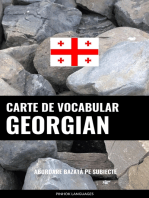 Carte de Vocabular Georgian: Abordare Bazată pe Subiecte