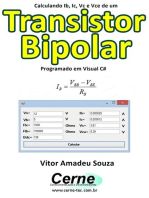 Calculando Ib, Ic, Vc E Vce De Um Transistor Bipolar Programado Em Visual C#