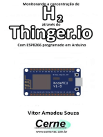 Monitorando A Concentração De H2 Através Do Thinger.io Com Esp8266 (nodemcu) Programado Em Arduino