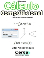 Tópicos De Cálculo Com Foco Computacional Programado Em Visual Basic