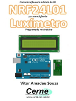 Comunicação Com Módulo De Rf Nrf24l01 Para Medição De Luxímetro Programado No Arduino