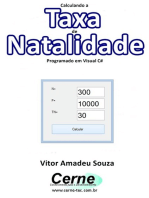 Calculando A Taxa De Natalidade Programado Em Visual C#